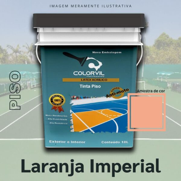 Tinta Piso Colorvil - Laranja Imperial - 18L