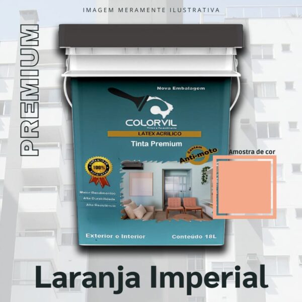 Tinta Premium Colorvil - Laranja Imperial - 18L