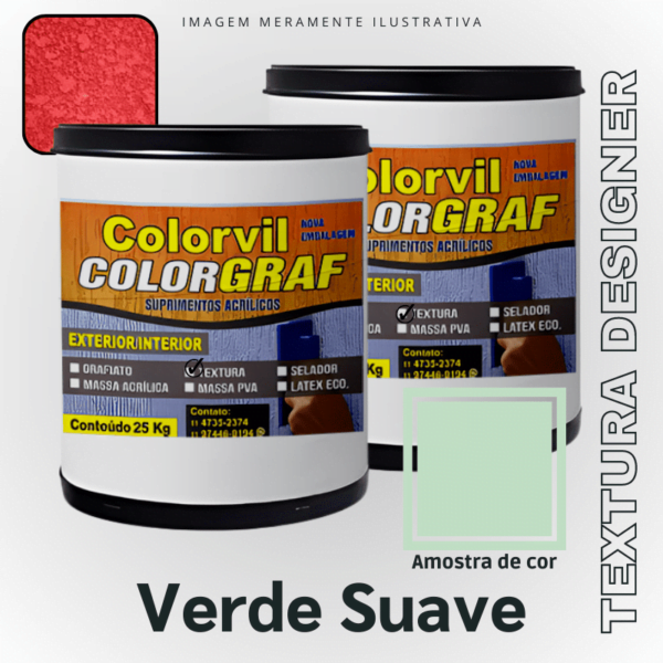 Textura Designer Colorvil - Verde Suave - 25 KG