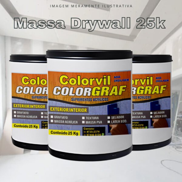 Massa Drywall Colorvil - Branca - 25 KG